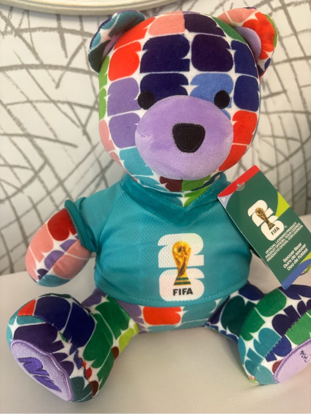 FIFA World Cup 2026 Plush Set Includes: Bear And Plush Soccer Ball With 11Sounds - Picture 4 of 15